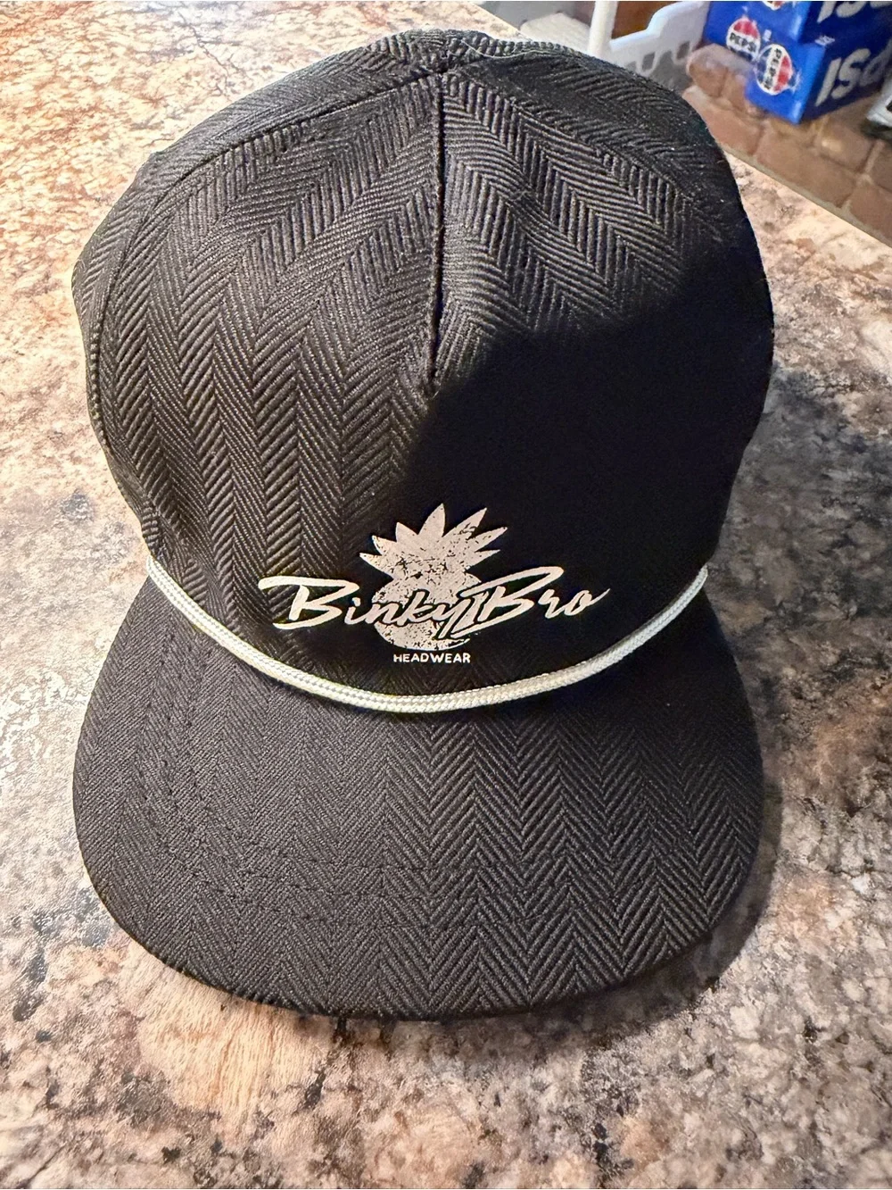 BinkyBro Toddler Black Pineapple Snapback Hat NWOT
